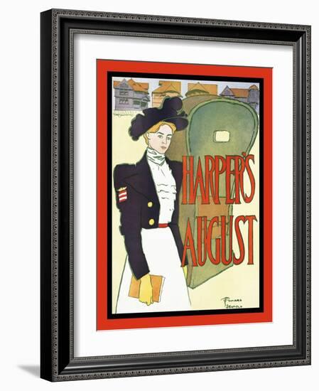 Harper's August-Edward Penfield-Framed Art Print