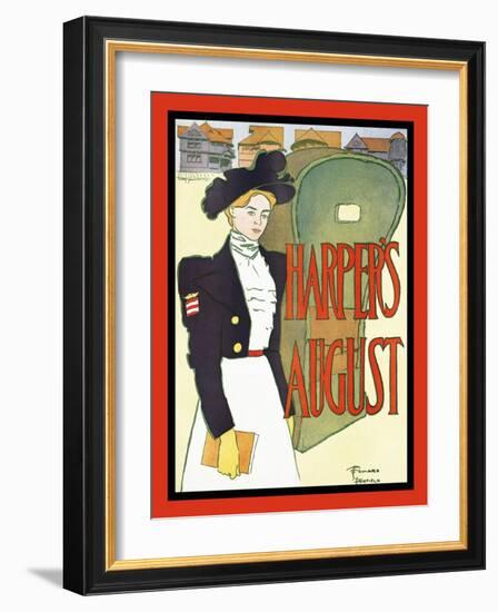 Harper's August-Edward Penfield-Framed Art Print