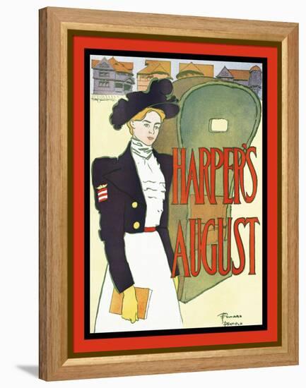 Harper's August-Edward Penfield-Framed Stretched Canvas