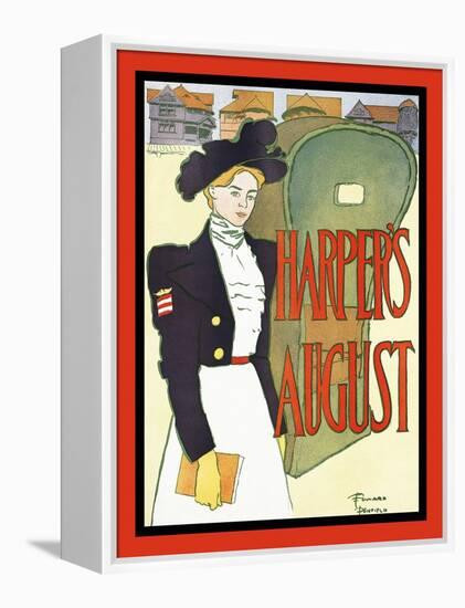 Harper's August-Edward Penfield-Framed Stretched Canvas