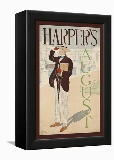 Harper's August-Edward Penfield-Framed Stretched Canvas