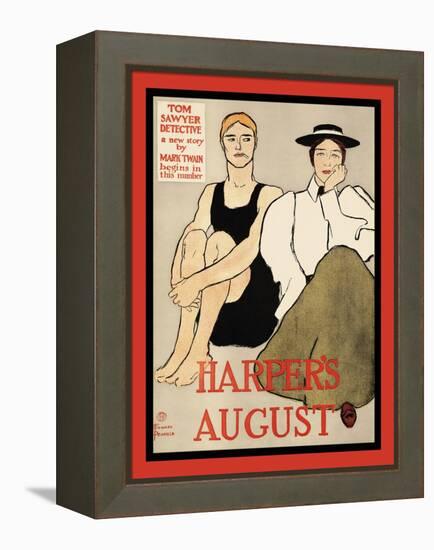 Harper's August-Edward Penfield-Framed Stretched Canvas