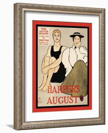 Harper's August-Edward Penfield-Framed Art Print