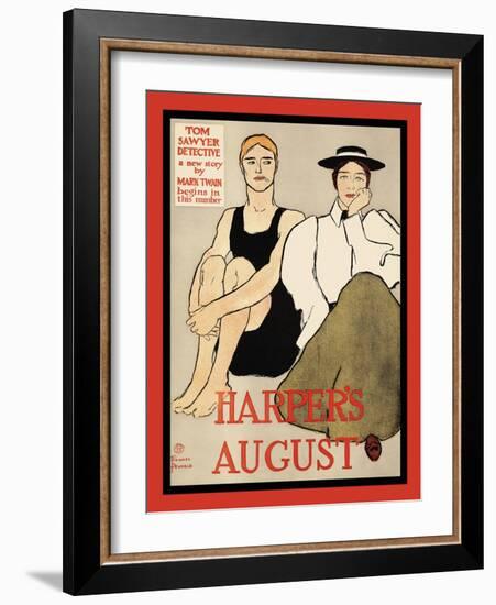 Harper's August-Edward Penfield-Framed Art Print