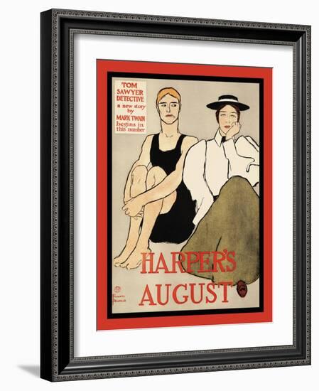 Harper's August-Edward Penfield-Framed Art Print