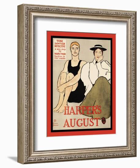 Harper's August-Edward Penfield-Framed Art Print