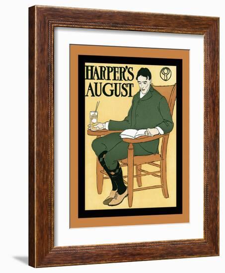 Harper's August-Edward Penfield-Framed Art Print