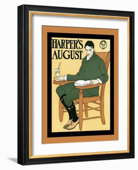 Harper's August-Edward Penfield-Framed Art Print