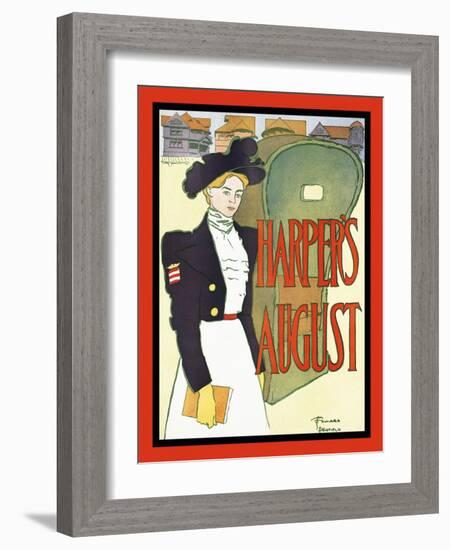 Harper's August-Edward Penfield-Framed Art Print