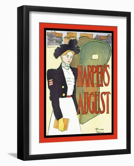 Harper's August-Edward Penfield-Framed Art Print