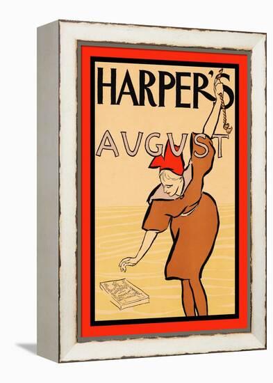 Harper's August-Edward Penfield-Framed Stretched Canvas