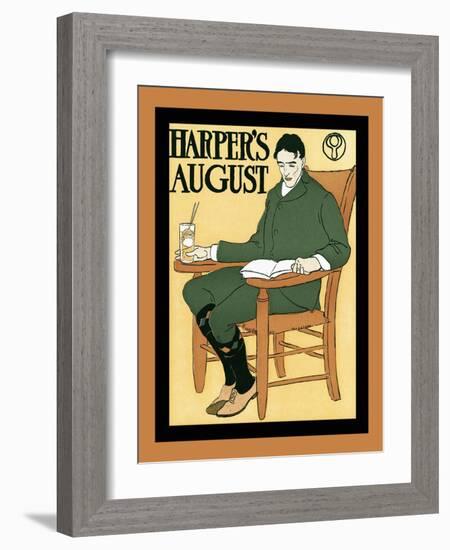 Harper's August-Edward Penfield-Framed Art Print