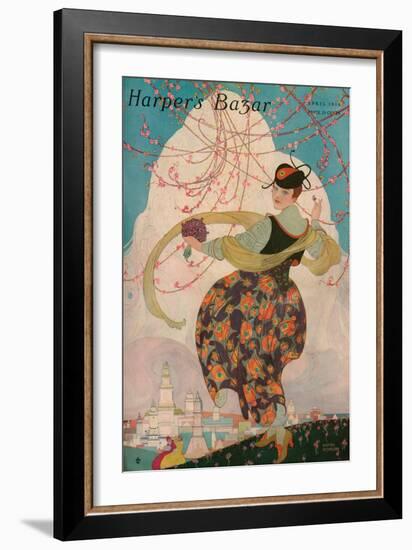 Harper's Bazaar, April 1916-null-Framed Art Print