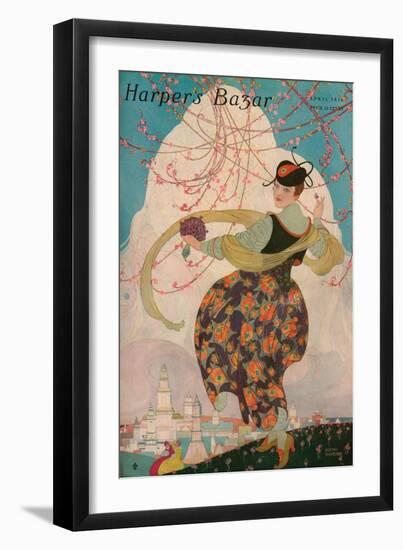 Harper's Bazaar, April 1916-null-Framed Art Print