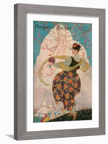 Harper's Bazaar, April 1916-null-Framed Premium Giclee Print