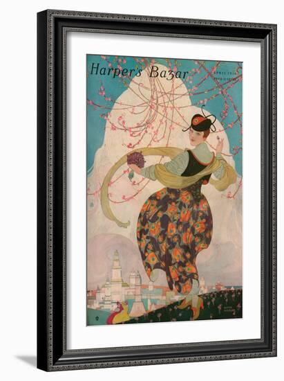 Harper's Bazaar, April 1916-null-Framed Premium Giclee Print