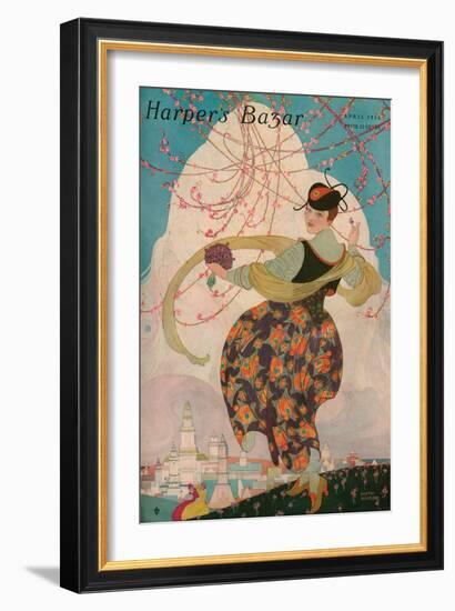 Harper's Bazaar, April 1916-null-Framed Premium Giclee Print