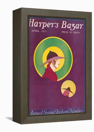 Harper's Bazaar, April 1923-null-Framed Stretched Canvas