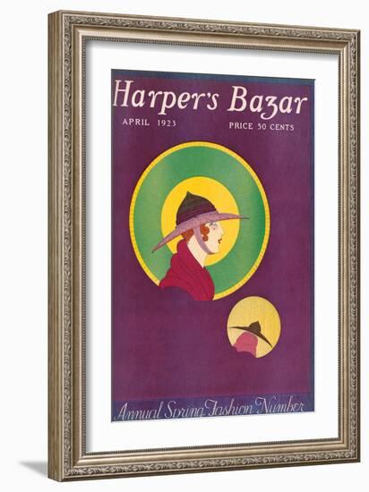 Harper's Bazaar, April 1923-null-Framed Art Print