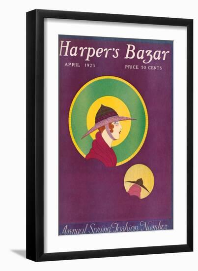 Harper's Bazaar, April 1923-null-Framed Premium Giclee Print