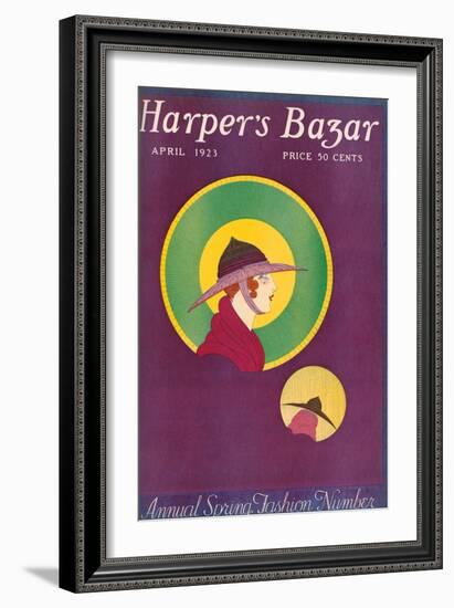 Harper's Bazaar, April 1923-null-Framed Premium Giclee Print