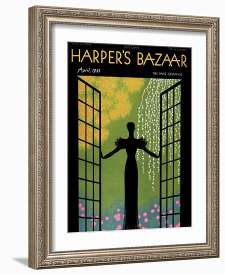 Harper's Bazaar, April 1933-null-Framed Art Print