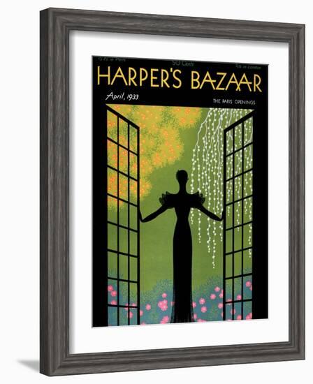 Harper's Bazaar, April 1933-null-Framed Art Print