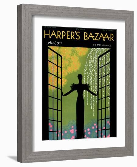 Harper's Bazaar, April 1933-null-Framed Art Print