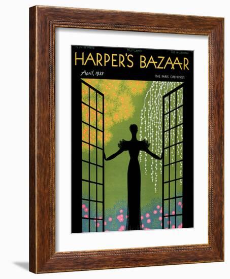 Harper's Bazaar, April 1933-null-Framed Art Print