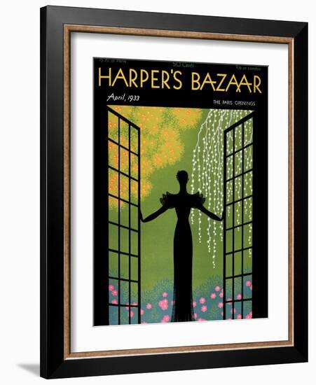 Harper's Bazaar, April 1933-null-Framed Art Print