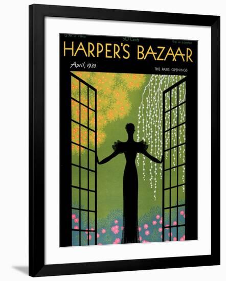 Harper's Bazaar, April 1933-null-Framed Premium Giclee Print