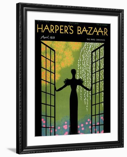Harper's Bazaar, April 1933-null-Framed Premium Giclee Print
