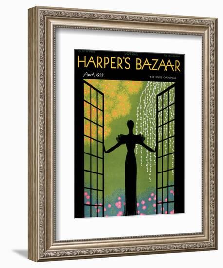 Harper's Bazaar, April 1933-null-Framed Premium Giclee Print