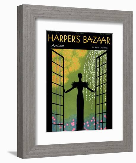 Harper's Bazaar, April 1933-null-Framed Premium Giclee Print