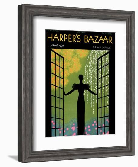 Harper's Bazaar, April 1933--Framed Art Print