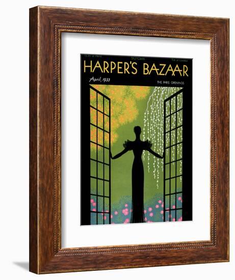 Harper's Bazaar, April 1933--Framed Art Print