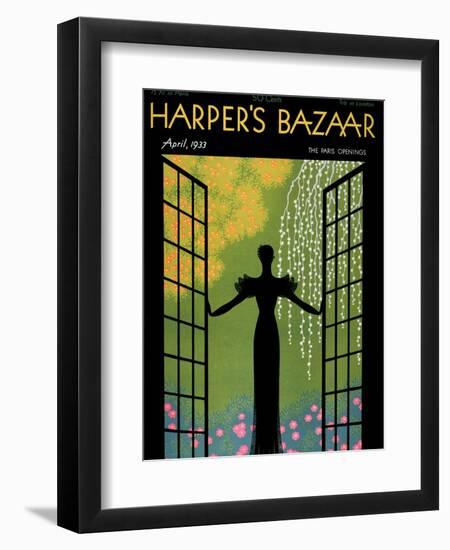 Harper's Bazaar, April 1933--Framed Art Print