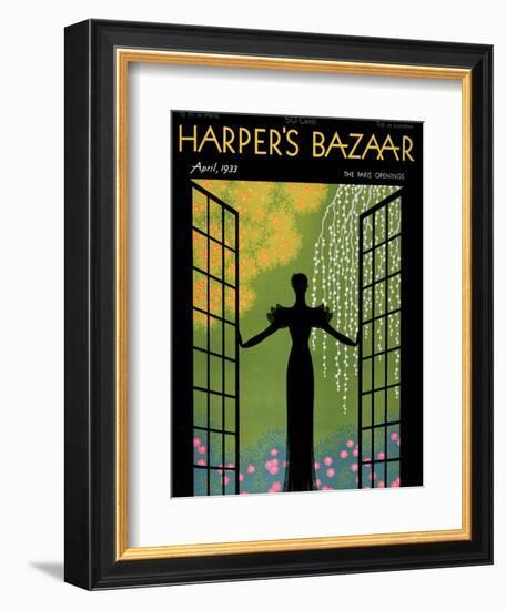 Harper's Bazaar, April 1933--Framed Art Print
