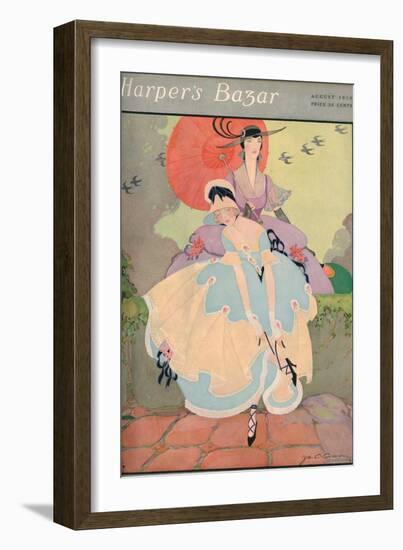 Harper's Bazaar, August 1916-null-Framed Premium Giclee Print