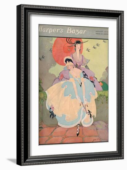 Harper's Bazaar, August 1916-null-Framed Premium Giclee Print