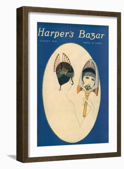 Harper's Bazaar, August 1920-null-Framed Premium Giclee Print