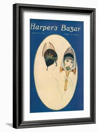 Harper's Bazaar, August 1920-null-Framed Premium Giclee Print