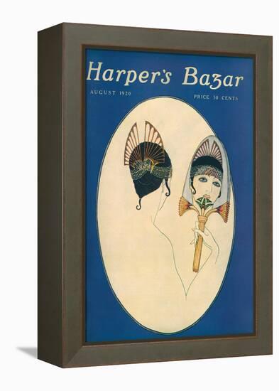 Harper's Bazaar, August 1920-null-Framed Stretched Canvas
