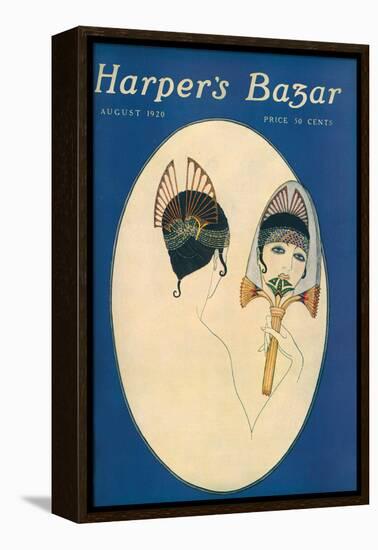 Harper's Bazaar, August 1920-null-Framed Stretched Canvas