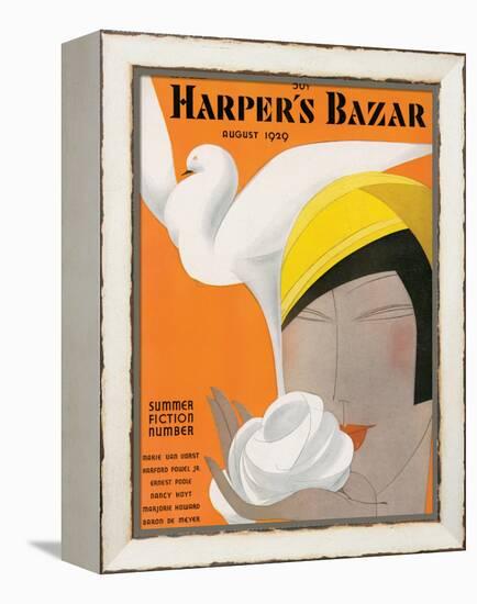 Harper's Bazaar, August 1929-null-Framed Stretched Canvas