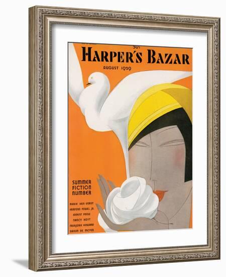 Harper's Bazaar, August 1929-null-Framed Art Print