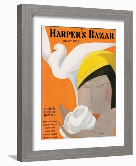 Harper's Bazaar, August 1929-null-Framed Art Print