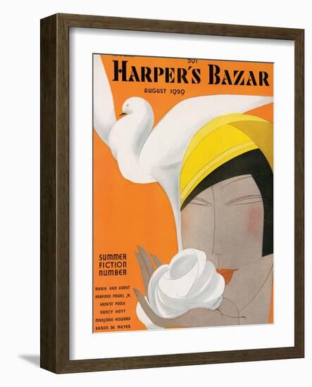 Harper's Bazaar, August 1929-null-Framed Art Print