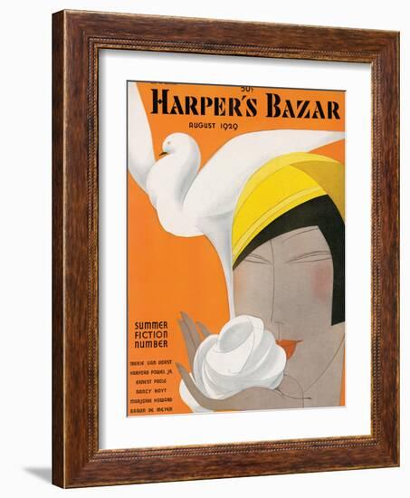 Harper's Bazaar, August 1929-null-Framed Art Print