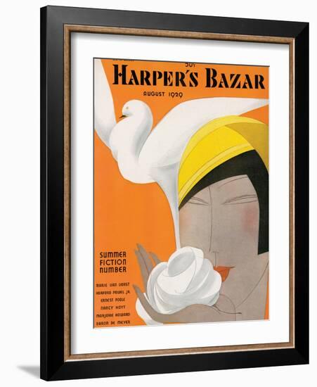 Harper's Bazaar, August 1929-null-Framed Art Print